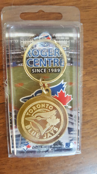 Toronto Blue Jays Solid Bronze Medallion Keychain *New*
