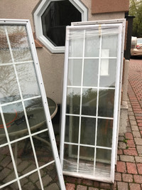 Window inserts for exterior door