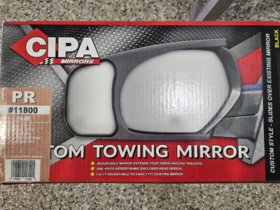 2004 - 2014 Ford F150, F250 CIPA Custom Towing Mirrors - Model 11800. Sells for $132.15 New with Tax...
