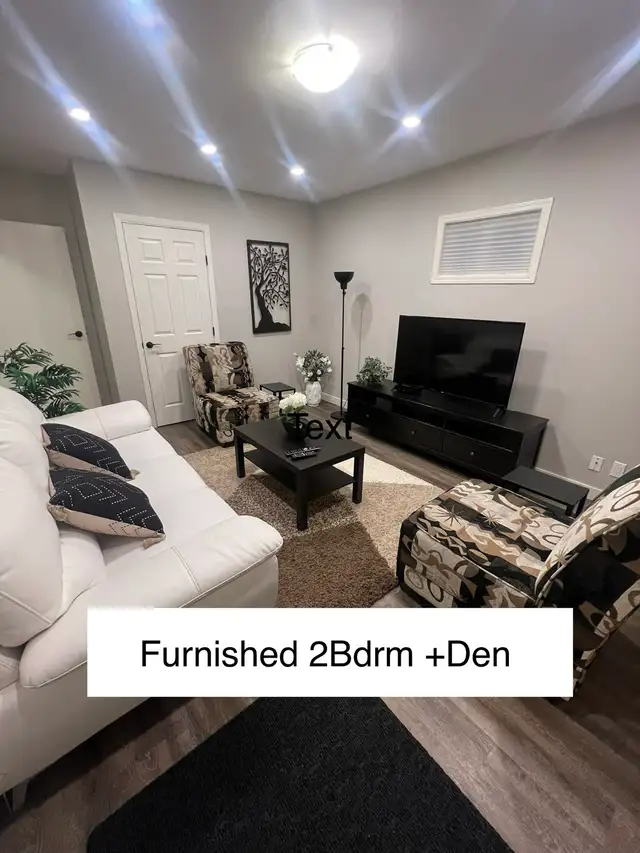 Furnished 2 Bdrm 