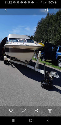 20 ft sunrunner deep V with 24 ft trailer