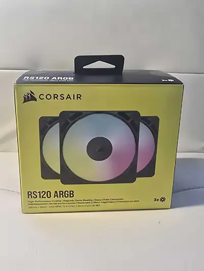 Corsair RS120-R ARGB 120mm PWM Reverse Fans Triple Pack // 50$, View more