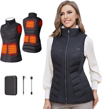 NEW: Women's Heated Vest with Battery Pack, Medium