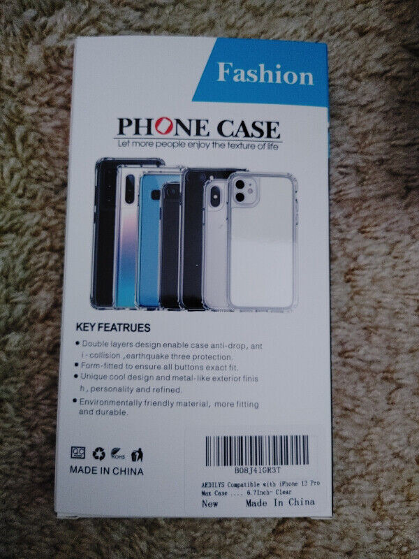 BRAND NEW - AEDILYS Clear iPhone Case & Screen Protector - $10 in Cell Phone Accessories in Kitchener / Waterloo - Image 2