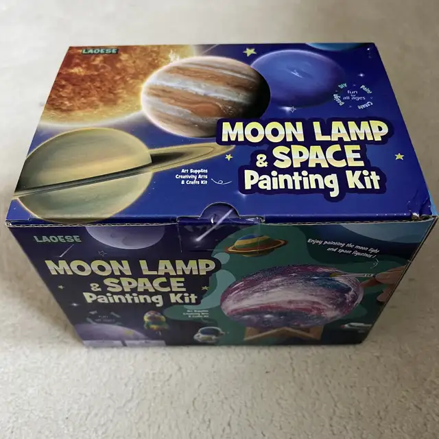Moon Lamp & Space Painting Art Craft Kit in Arts & Collectibles in Markham / York Region - Image 6