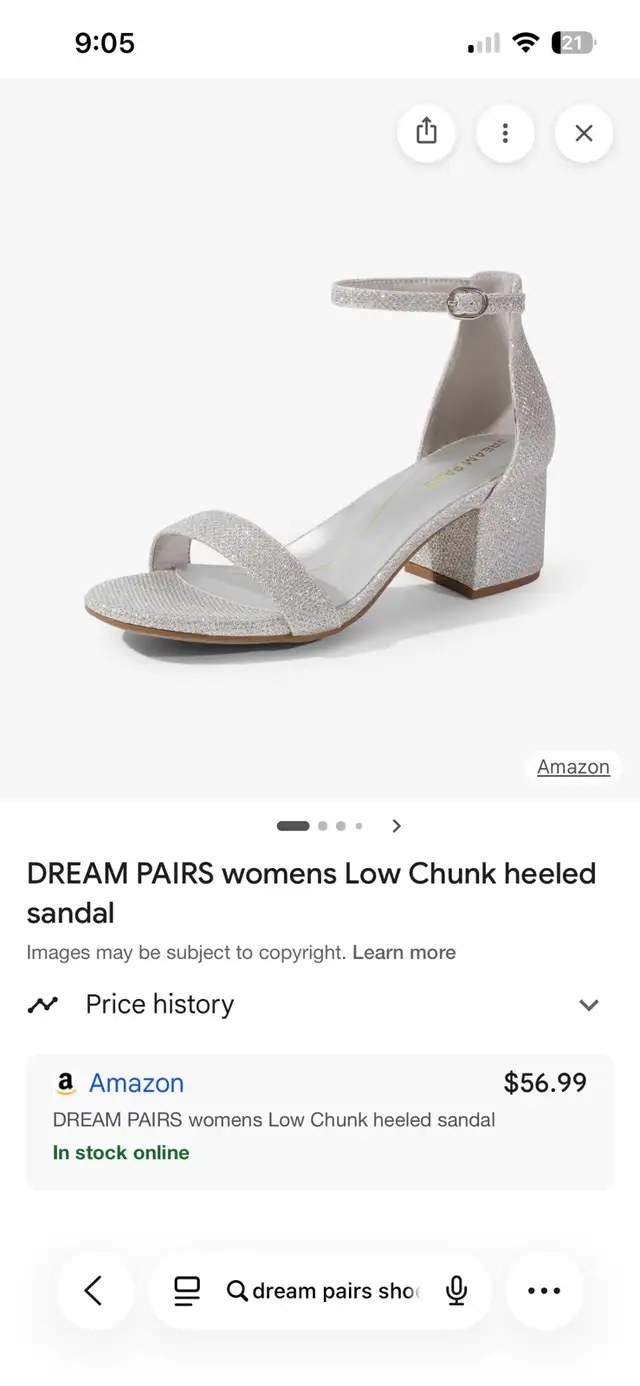 Glitter High Heels - Dream Pairs Chuck Silver in Women's - Shoes in Calgary - Image 6