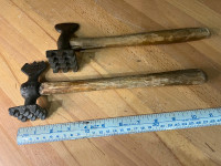 Antique meat tenderizing mallets