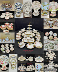 20 different patterns of Royal Albert dinner sets 