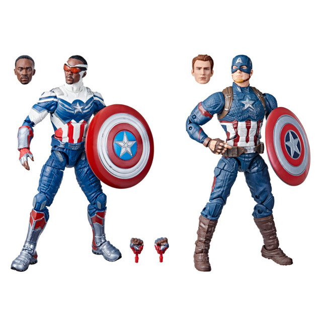 Marvel Legends Captain America Figures Sam Wilson Steve Rogers in Toys & Games in Trenton - Image 3