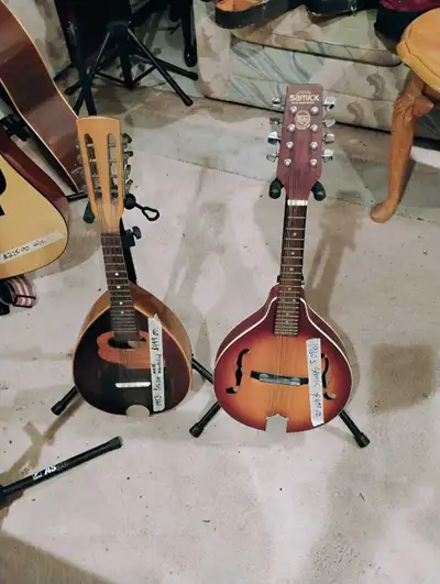 For sale two vintage 8 strings mandolins ! In good playing condition ( were my dad's) ! Made in Pola...