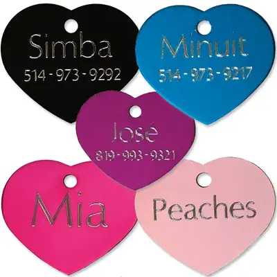 Médaille Gravée Personnalisée pour Chien et Chat** $ 5.99 **, View more