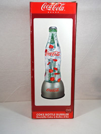 NIB 1990s Coca Cola Bottle Caps Bubbler Lava Type Lamp Light