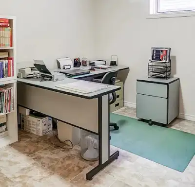Office Desk + Chair + Filing Cabinet, View more
