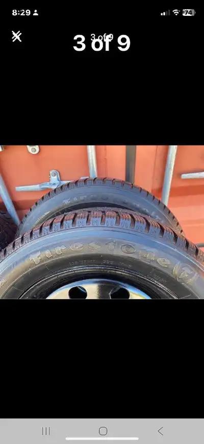 Set of 4 FIRESTONE winter tires rims (235 55 17) pattern (5x108) TPMS 2016 FORD ESCAPE Great conditi...