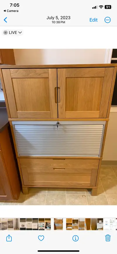 Heavy duty, two pieces, one pictured other shorter peice not pictured.