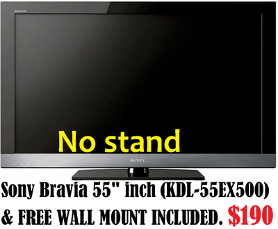 SONY BRAVIA 55" inch LCD, NEED COMPUTER REPAIR ?, View more