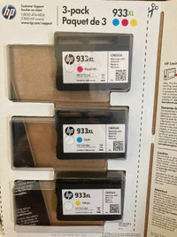 New Package of HP Inkjet Cartridges 933XL