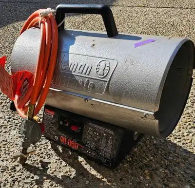 Colman Powermate 40,000 Btu forced air heater., View more