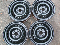 4-17" 5x120MM BLACK STEEL WHEELS ALSO HAVE SINGLES