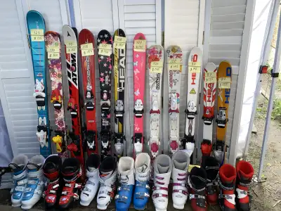 kids ski with boots , View more
