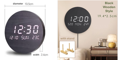 Circle Clock / Thermometer, View more