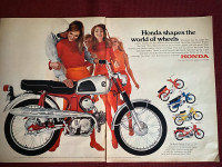 1967 Honda 90/Sport 50/Trail 90/Roadster 2-Page Original Ad