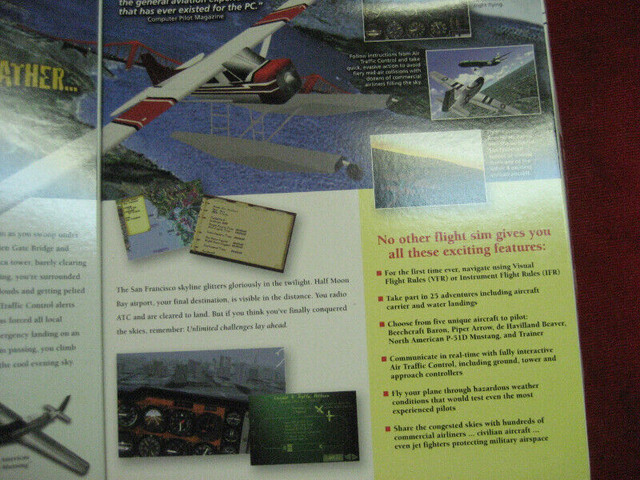 FLIGHT UNLIMITED  II PC GAME WINDOWS 95- 98 JEUX  SIM dans Jeux pour PC  à Ville de Montréal - Image 4
