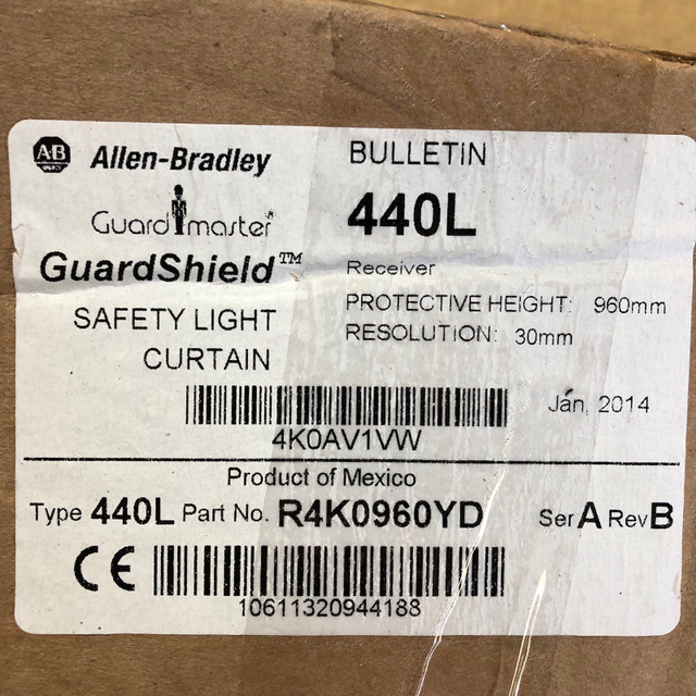 Allen Bradley Guardmaster Guardshield Safety Light Curtain 440L- in Other Business & Industrial in North Bay
