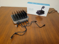 5 Port USB Charging Station and Cables