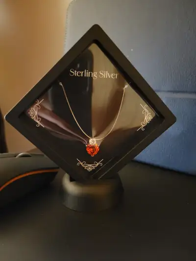 Sterling silver necklace, View more