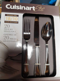 NEW Cuisinart stainless steel silverware set