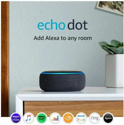 AMAZON Echo Dot (3rd Gen) - Smart speaker with Alexa - $25 each, View more