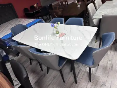 modern white marble dining table set on sale , View more
