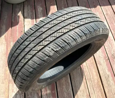 225/65R17. Only 1 tire. Good used condition. Will pass safety. $40.