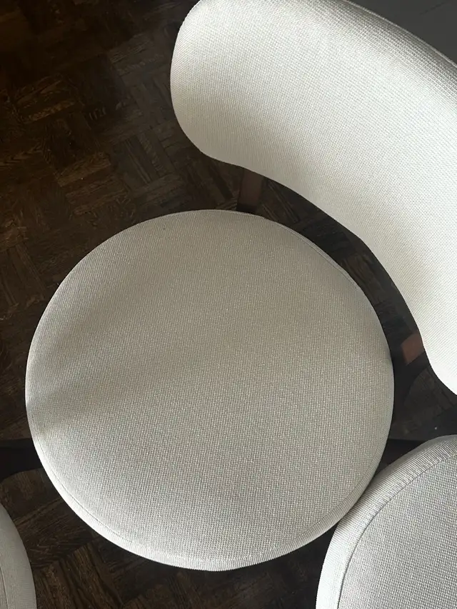 walnut and beige dining chairs in Chairs & Recliners in City of Toronto - Image 6