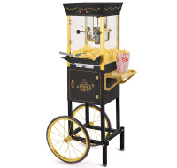 Black Popcorn machine with cart for RENT!!!