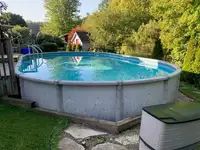 Above ground 19' x 33' oval pool