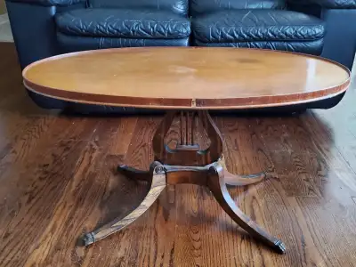 VINTAGE Lyre Base Coffee or Accent Table, View more