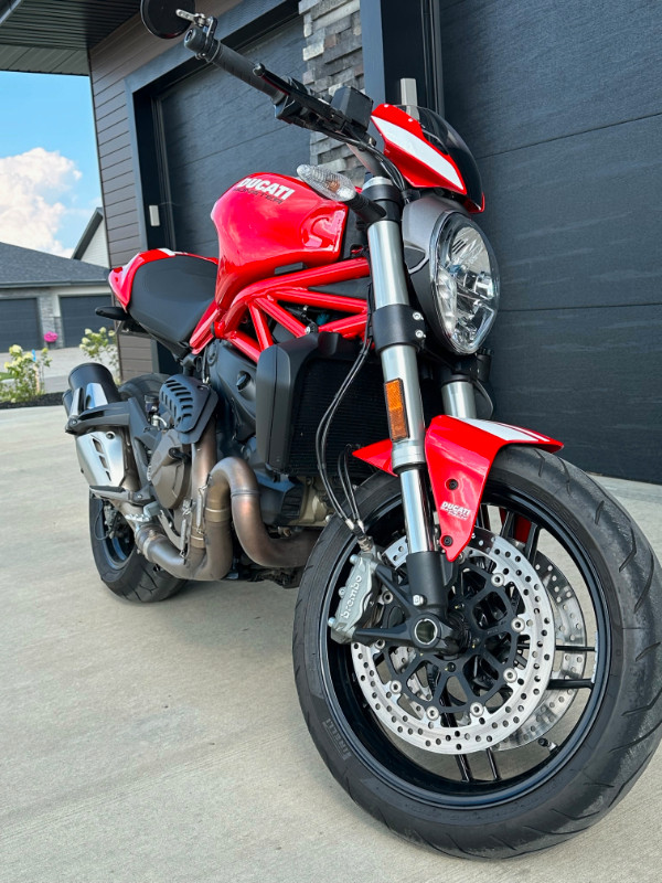 2016 Ducati Monster 821 - Rare Stripe Livery - Mint Condition! in Sport Bikes in Edmonton - Image 2