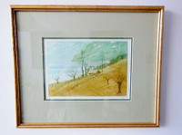 Art4u2enjoy (a) “Cabin by Lake” Signed and Numbered Etching