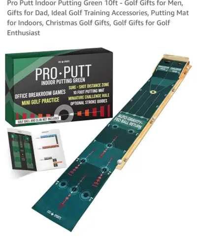 PRO PUTT Indoor Golf Putting Mat by GBD SPORTS, Indoor Putting, View more