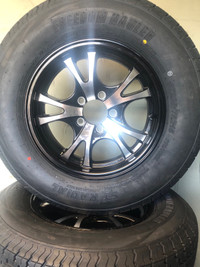 Trailer Tire/Aluminum Rim ST205/75R15