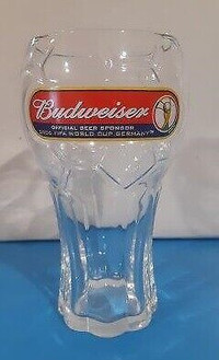 2 Budweiser 2006 FIFA World Cup Glasses