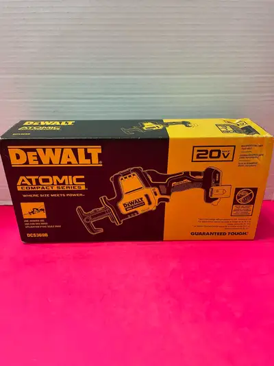 DEWALT ATOMIC COMPACT SERIES RECIPROCATING SAW DCS369B, View more