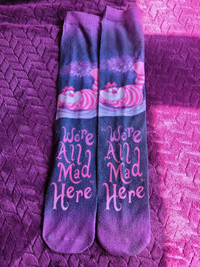 Spirit halloween Cheshire cat socks 