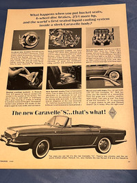 1963 Renault Caravelle S Original Ad