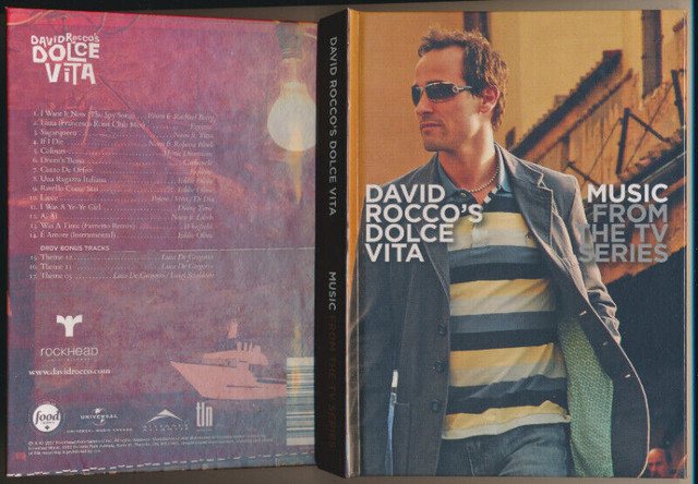 David Rocco Autographed X 2 Items Dolce Vita Music-Cookbook-2008 in Non-fiction in City of Toronto - Image 3