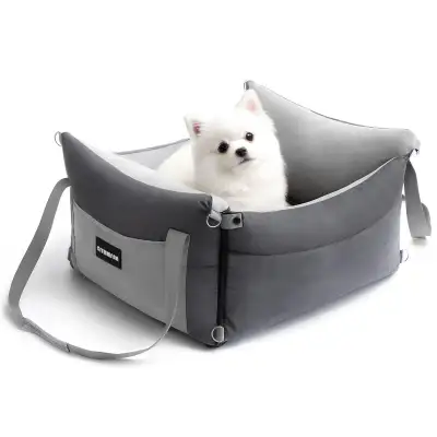 Cjymmfan Premium Dog Car Seat for Small & Medium Pets - New, View more