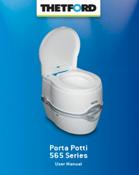 NEW! Camping Toilet Thetford Porta-Potti  565 E + toilet paper