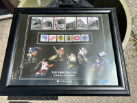 ORIGINAL SIX NHL GOALIES PRINT FRAMED